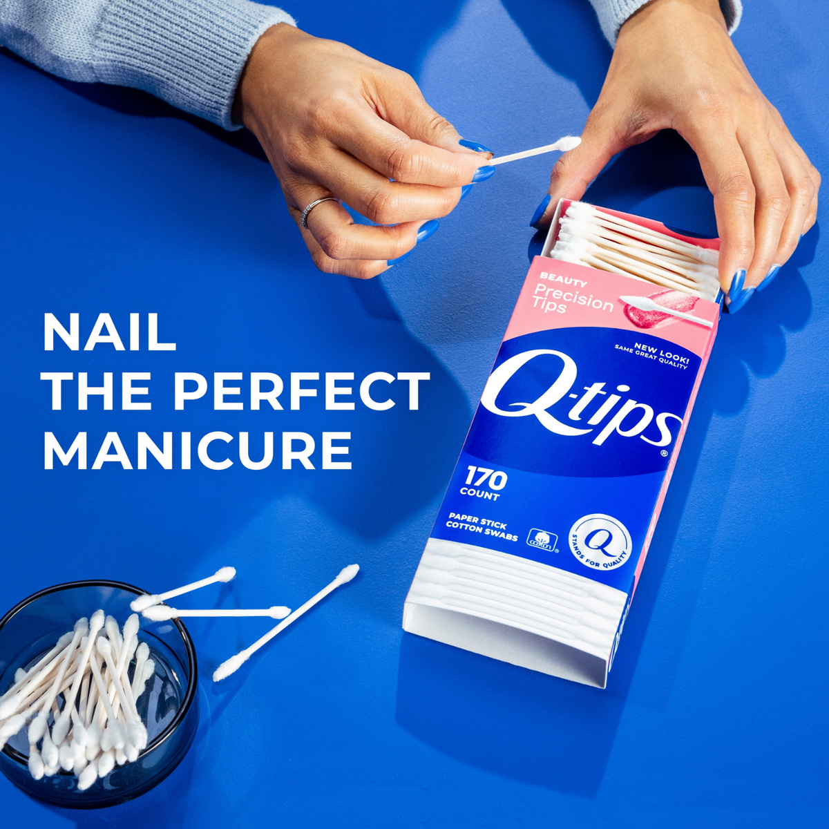 Sharp Q Tips Q-tips® Precision Tips™ Makeup Cotton Swabs