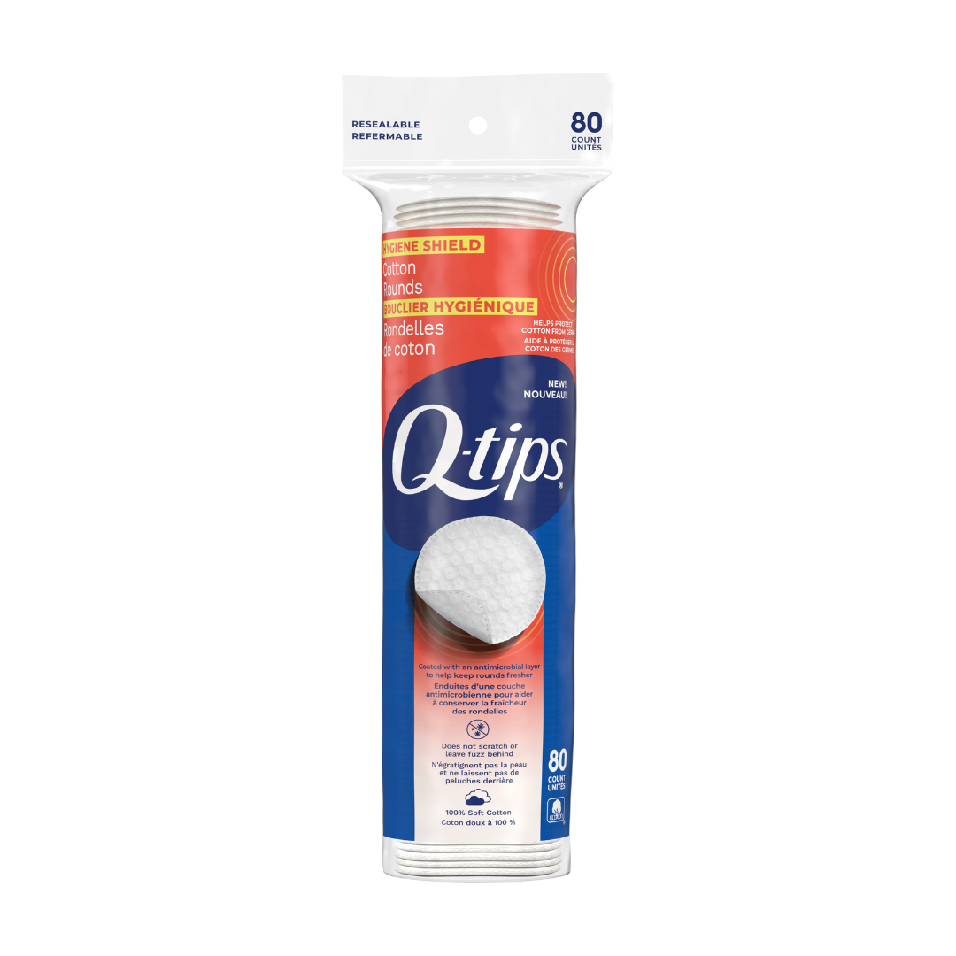Q-tips Hygiene Shield Cotton Rounds